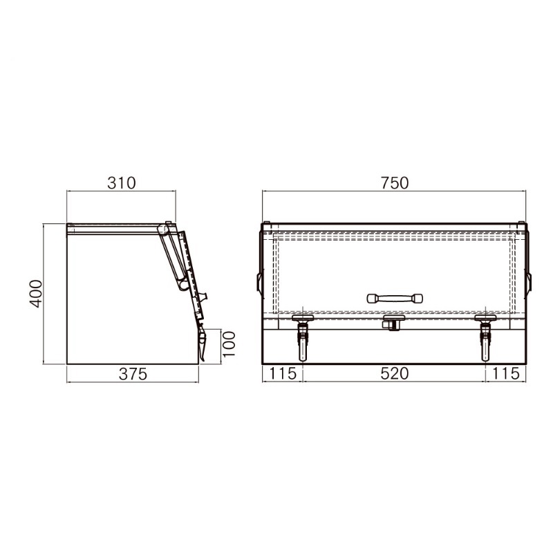 激安特価 トラック用品ルート2 店2750658 HFT-900 ステンレス製工具箱 中間鋼種 FT型 幅9001 トラック用 トラック ステンレス  工具箱 道具箱 ツールボックス 工具入れ 収納 ケース トラック用品